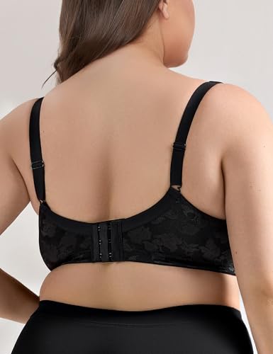 Image of Wingslove Women's Minimizer Bras Full Coverage Wirefree Comfort Plus Size Bra Large Bust Non Padded