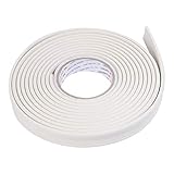 BESPORTBLE Gsrhzd Deckenleisten styropor, Selbstklebende Zierleisten,Cremeweißer Selbstklebender Zierstreifen für Küche, Bad, Wohnzimmer, TV-Hintergrund-Wand-Türrahmen (5 m/Rolle)