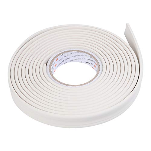 Moulure flexible Vosarea blanche 5m x 3cm pour décoration de plafond et murs intérieurs