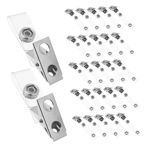 Attache pour carte d identite verticale et clip metallique contre le dechirement