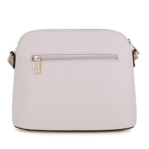 Image of SG SUGU Lunar Lightweight Medium Dome Crossbody Bag Shoulder Bag with Tassel | Zipper Pocket | Adjustable Strap