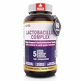 Herba Lactobacillus Complex 25B CFU - 60 DR Capsules | 6 in 1 Lactobacillus and Bifidobacterium Probiotics | L Reuteri, Gasseri, Crispatus, Rhamnosus, and Acidophilus | Probiotics for Men & Women with Prebiotic | Made in Canada