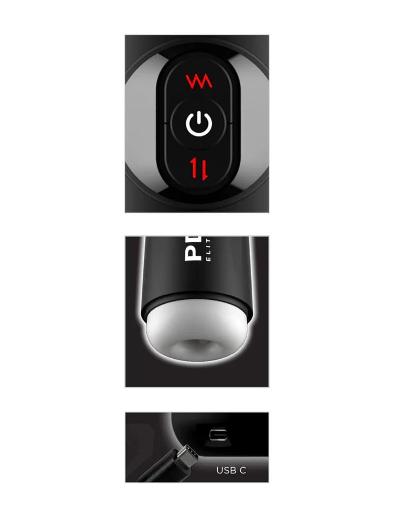 Masturbateur PDX ELITE - Moto Stroker - Vibrations Multicolores - Neuf Dans Son Emballage