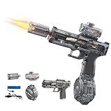 Deserthome Electric Water Guns for Adults Kids, Automatic Electric Squirt Gun with Long Range, High Capacity Water Pistol Blaster Soaker, Water Toys for Summer Outdoor Beach Swimming Pool (Gray)