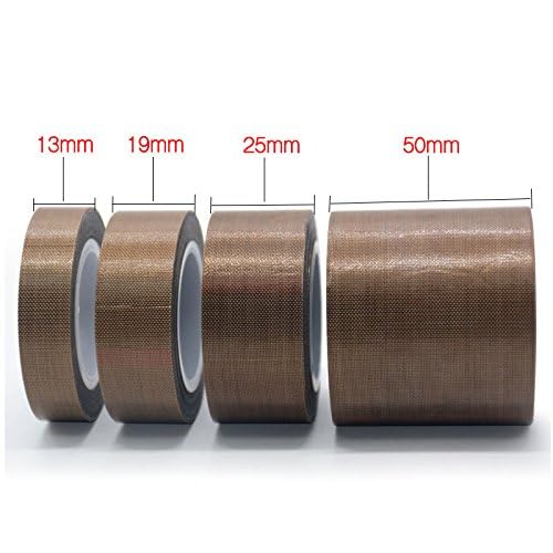 Image of 3 /4 inch x10m PTFE Teflon Tape Nonstick 500F High-Temp Fiberglass Adhesive Tape
