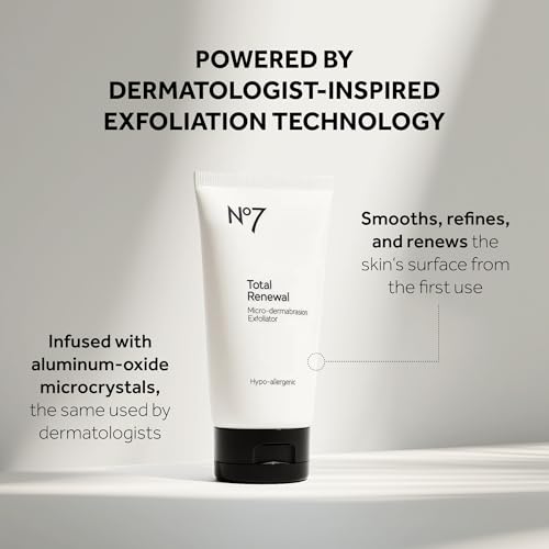 No7 Microdermabrasion Total Renewal Face Scrub - Exfoliating Face Wash & Dark Spot Corrector for Sensitive Skin - Helps to Reduce the Appearance of Fine Lines & Even Skin Tone (2.5 Oz) - Image 4