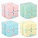 Magic Kaleidoscope Cube | Infinity Fidget Toy for Stress Relief | 4 Soothing Macaron Colors + 2 Surprise Editions | Perfect ADHD Sensory Toy & Desk Decor for Adults | Unique Gift Idea.