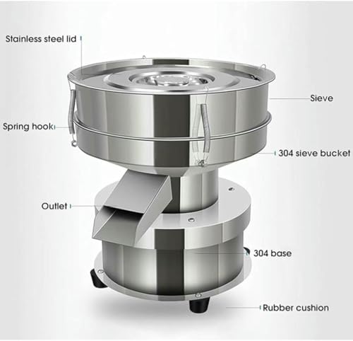 Máquina eléctrica vibratoria automática para cribado de polvos, 50 W, para harina y otros materiales miniatura 3