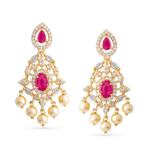 Image of Rubans Chandelier Earrings Traditional Festive Jewellery Gift for Women & Girls