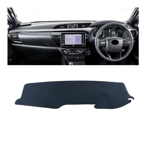 Tapis de Protection Tableau de Bord Toyota Hilux REVO pour Éviter Fissures et Reflets Gênants