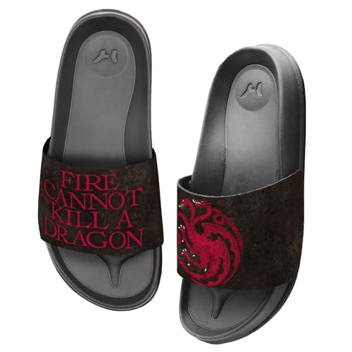 Popfunk Game of Thrones Targaryen Unisex Adult Slides Sandals Officially Licensed Hypd Slydr Switch™3