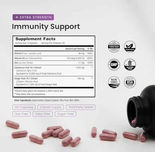 NutraChamps Elderberry 5-in-1 Capsules