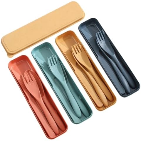 4 Pcs Portable Camping Cutlery Set Cover