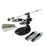 TSPROF Kadet Pro Quick Edition Sharpening Kit With Black Quick Clamps, Knife Sharpener, Knife Sharpening Kit for Hunting, Folding and Pocket Knives, Compact Knife Sharpening Device