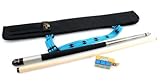  ludomax Attraktives Hobby Billardpaket mit Pool Queue Cobra C, Tasche und Longoni Kreide