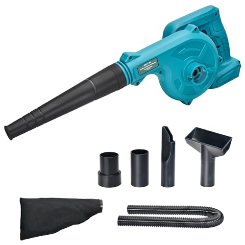 Leaf Blower Electric Cordless Mini 18/20V Battery Powered Operated for Lawn Care Best Garden Leaves Blower + Accessories Only(No Battery Included)