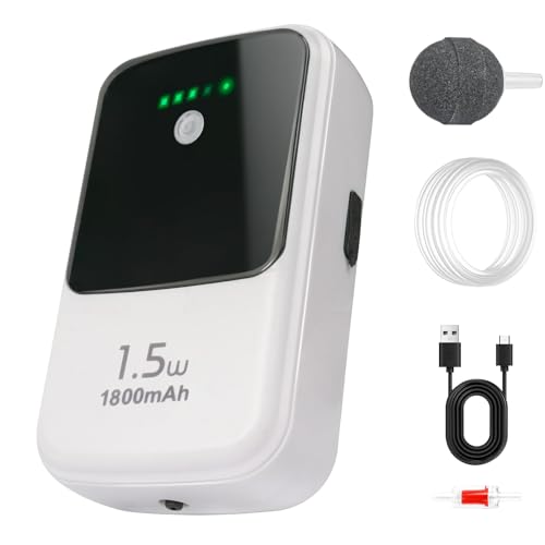 Large Capacity Rechargeable Aquarium Air Pump