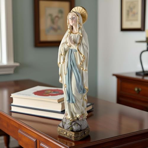 Figura de Nuestra Señora de Lourdes de 15 pulgadas miniatura 2