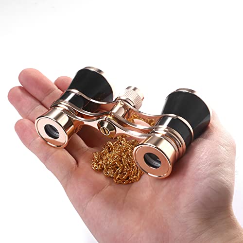 Binoculares tipo anteojos 3x25 compactos para teatro miniatura 3