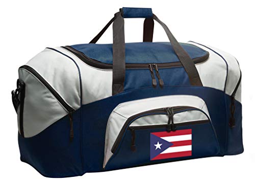 Puerto Rico Flag Duffel Bag LARGE Puerto Rican Flag Suitcase or Gym Sports Gear Bag