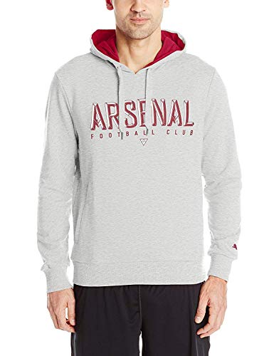PUMA Mens Arsenal Fan Hoodie X-Large, Light Gray Heather
