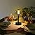 AIHYING Black Rechargeable Cordless Table Lamp,Portable Modern LED Night Light,Battery Operated Lamp,3 Color Stepless Dimming Up,for Restaurant/Bedroom/Bars/Outdoor Party/Camping/Coffee Shop
