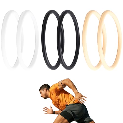 Image of 6 Pcs Silicone Patella Band Knee Band Tendon Support Strap for Sport Brace Basketball Running Hiking Soccer Pain Relief Stabilizer Men Women Stabilization