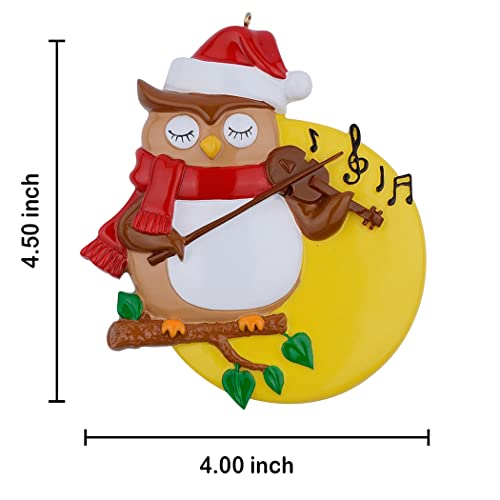 Personalized Violin Owl Christmas Tree Ornament 2022 Cute Christmas Keepsake Gifts For Kids, Grandkids, Friends #TOP2