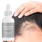 Desoxyribose Sugar serum na wzrost włosów, żel cukrowy, żel do wzrostu włosów, żel do wzmocnienia włosów, naturalny łagodny, bezpieczny olejek do włosów, żel zagęszczający włosy dla mężczyzn i kobiet