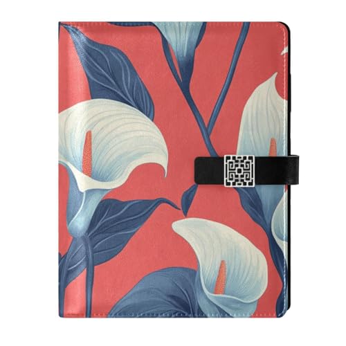 Carnet de notes cuir Lily Calla 17x23 cm idéal pour vos idées et projets