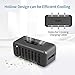immagine 5Scatola Organizzatore NTONPOWER Cavi Elettrici ABS Plastica 43 × 18 × 16 cm per USB e Multipresa Ordine - Nero