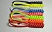 ciqa 5 Pack Black Reflective Paracord Zipper pulls Keychain Knife Lanyard Handmade in USA - Black