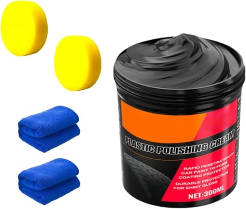 Renovador de plástico para coche, producto restauración guarniciones exteriores ennegrecidas y brillantes, protección UV y antidescoloración, mantenimiento duradero para parachoques puertas y