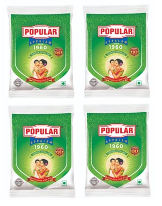 Popular Appalam Dinner Special-100G (4 * 100G) Pack of 4-image-0