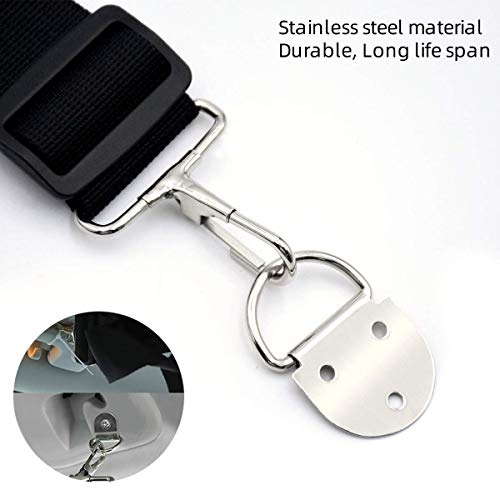 KUDES 7 Rod Vehicle Fishing Rod Rack Holder, 2 Pack Car Fishing Rod Holder Strap with Metal Buckle, Adjustable 29 to 60 inch for Truck SUV, Wagons, Van - Thumbnail 3