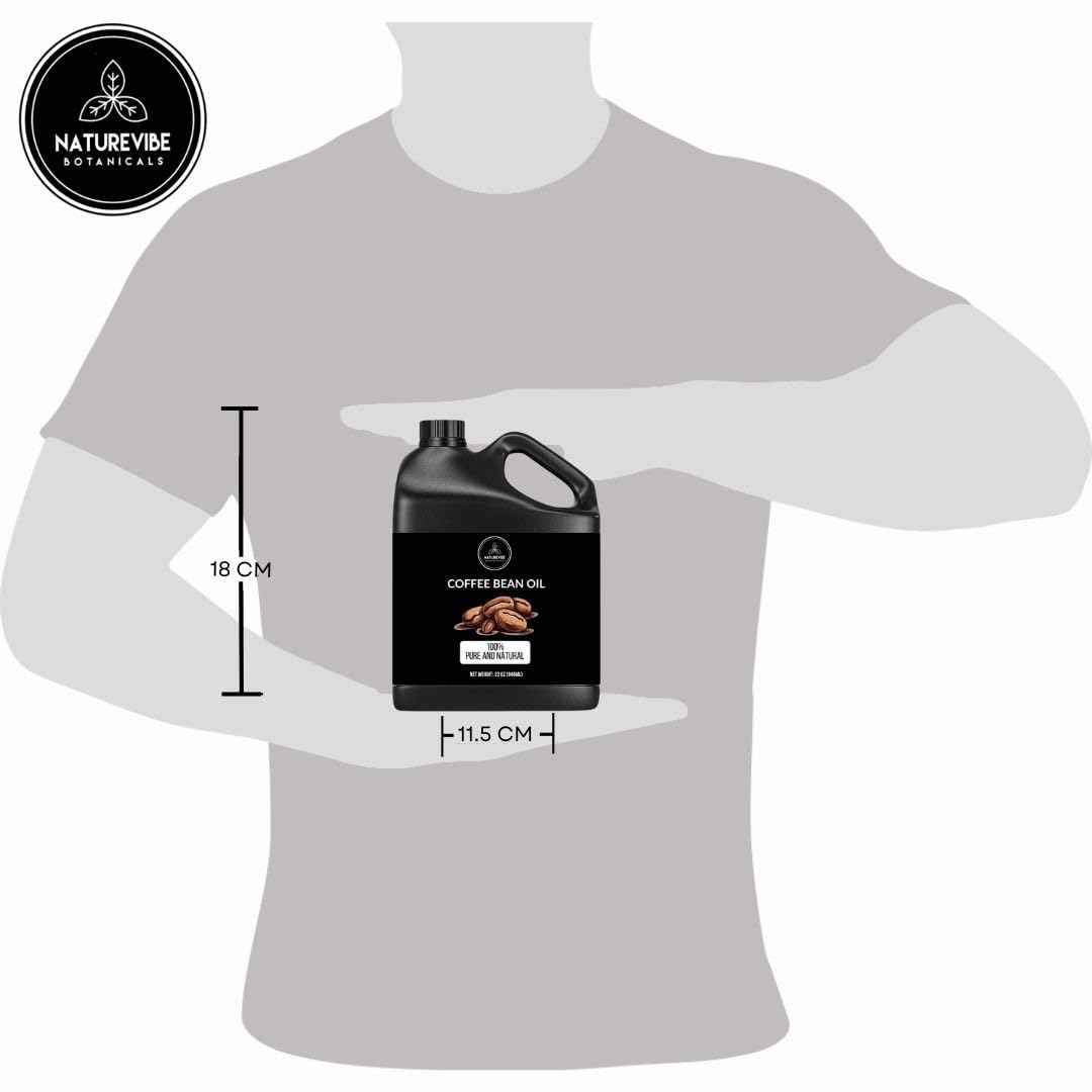 Naturevibe Botanicals Coffee Bean Oil 32 Ounces | 100% Pure and Natural | Great for Skin Care and Hair Care - Image 4