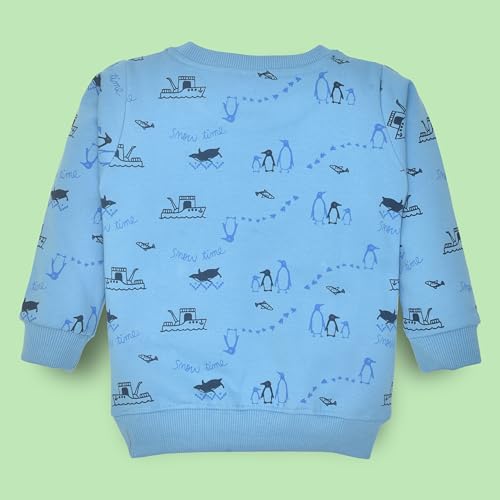 Image of LuvLap Baby Boys Full Sleeve Sweatshirt & Pyjama Set