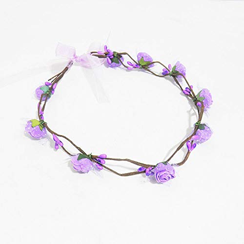 Tiara Flor Kit Com 4 Festa Carnaval Enfeite de Cabelo Noiva