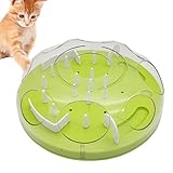 klxgMM Cat Slow Feeder DIY abtrennbare Katzenpuzzle-Feeder 12x5in Behandlungsspender Nicht rutsches Interaktiver ABS-Puzzle Spielzeugversorgungen Langsam