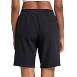 MAGCOMSEN Women's Hiking Shorts Lightweight Quick Dry 8" Golf Shorts Water Resistant with 3 Zipper Pockets - Image 2