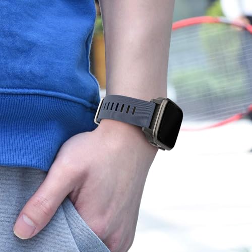 Image of Tobfit 20mm Straps Compatible with Garmin Forerunner 165 /165 Music, Forerunner 55 /158,245 /245 Music, 645 /645 Music Band for Women Men, Silicone Strap for Garmin Watch