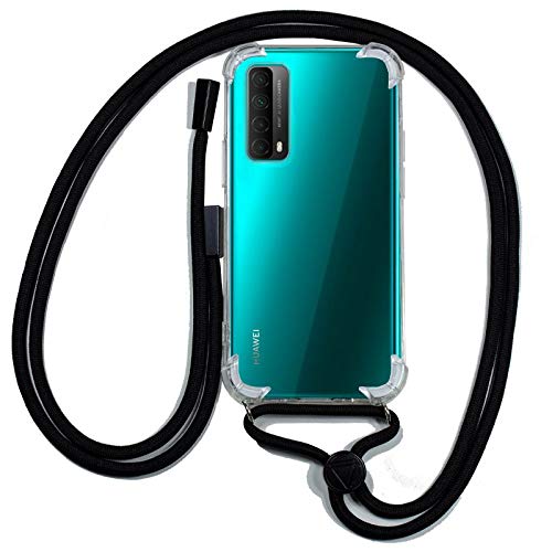 Coque Huawei P Smart 2021 Cool avec cordon noir pour toutes vos sorties