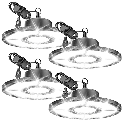 LUCORUSC LED Plug in Garage Light 4 Pack,200W Garage Shop Light Deformable Garage Ceiling Lights2 Panes,6500K LED Light Bulb,Compatible for Basment Barn Factory Workshop,werehouse Attic LUCORUSC LED Plug in Garage Light 4 Pack,200W Garage Shop Light Deformable Garage Ceiling Lights2 Panes,6500K LED Light Bulb,Compatible for Basment Barn Factory Workshop,werehouse Attic