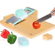 Adaptive One-Handed Cutting Board with Bread Stops and Steel Spikes, Non-Slip Disability Kitchen Tool with Interchangeable Blades, Ideal for Seniors, Stroke Survivors & One-Handed Use