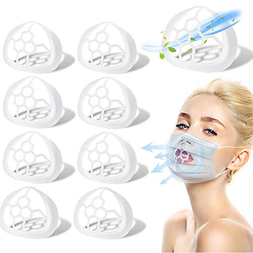 10 Pack Plastic 3D Inner Support Bracket The Second Generation for Mask Cool Lipstick Protector Stand and More Comfortable Nose Protection Lipstick