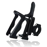 2-in-1 Bike Water Bottle Holder No Screws Adjustable Bicycle Handlebar Mount Cup Cage Compatible with 2.3-3inch Cups