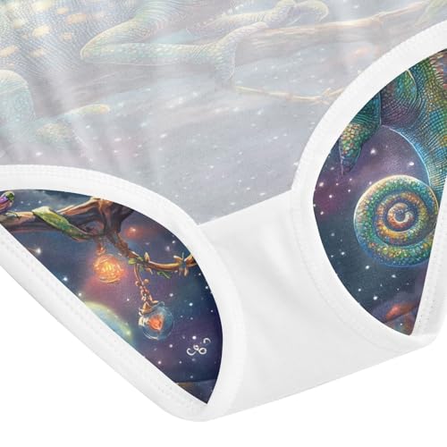 Cute Chameleon Night Starry Toddler Girls's Underwear 2T 202b87514