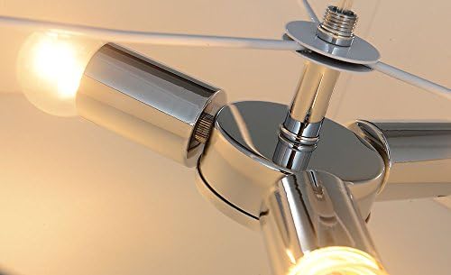 SPARKSOR Lighting Drum Ceiling Light, 45cm Brushed Nickel 3 Light Drum Chandelier, Semi Flush Mount Contemporary Ceiling Lighting Fixture with Diffused Shade for Kitchen, Hallway, Grey (X043E)