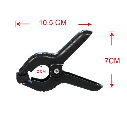 Foto&Tech Heavy Duty Muslin Clamps 6-Pack Set Of 4.5 Inch Compatible With Photography Photo Studio Backdrops/Backgrounds/Photo Paper/Light Reflector (6 Pack) #TOP1