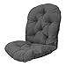 Hearthxy Coussin de Chaise berçante - Coussins de balançoire de Porche imperméables avec Dossier - Coussins de Rechange pour balançoire à Une Place pour Banc de Patio à Bascule